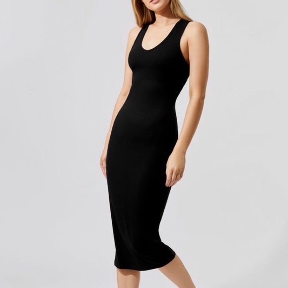 Carbon 38 Ribbed Racerback Dress - Picture 1 of 5